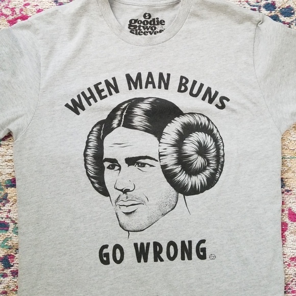 Tops - When Man Buns Go Wrong Graphic Tee